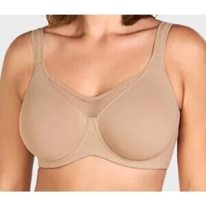 SheCurve Cooling Minimizer Full Coverage Bra Women 42D Beige